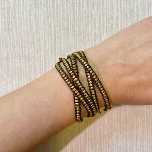 Beaded wrap bracelet